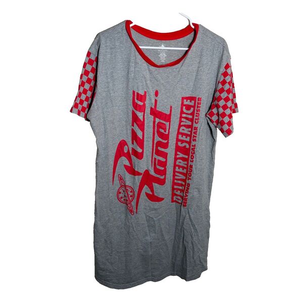 Disney Parks Sleep Shirt Dress Women's Medium Pizza Planet Casual Toy Story - Picture 1 of 7